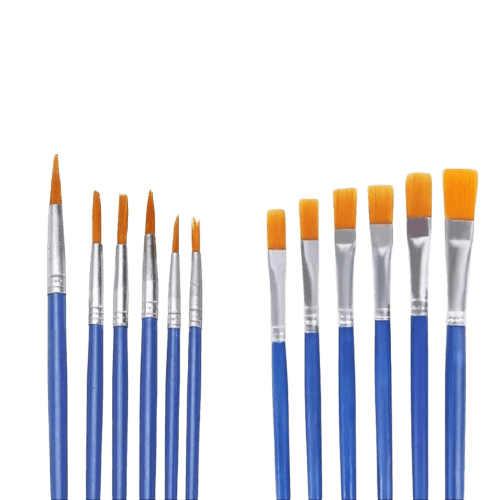 Pincéis de Ponta Fina – Kit com 12